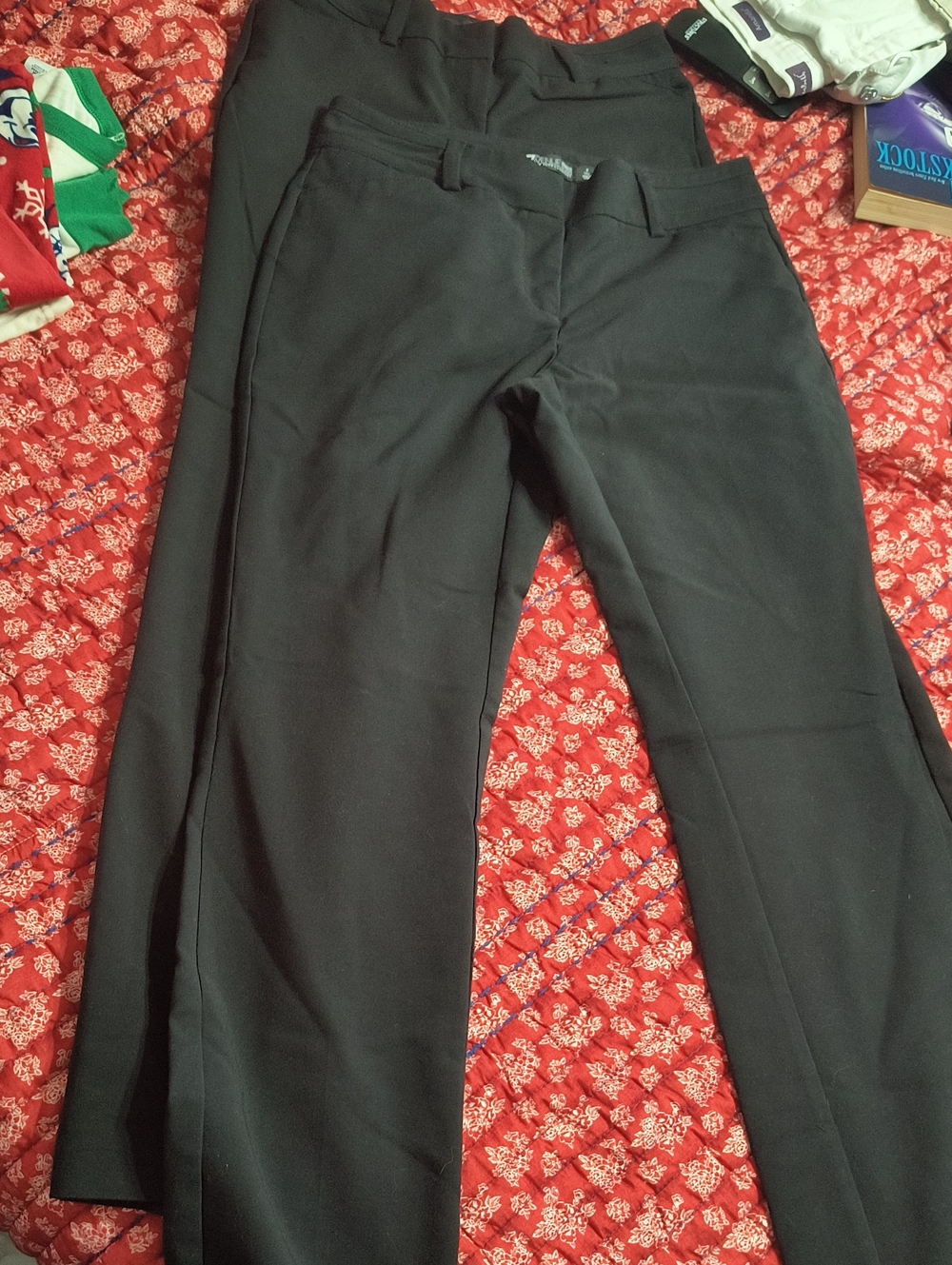 New York & Company 2 PairBlack Dress Pants - Like New, Size 4 Tall